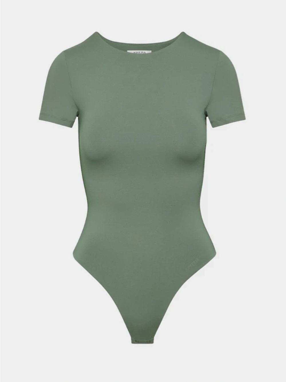 Aritzia Babaton Green Short-Sleeve Bodysuit
